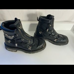 Mens Harley-Davidson brake light motorcycle boot size 10